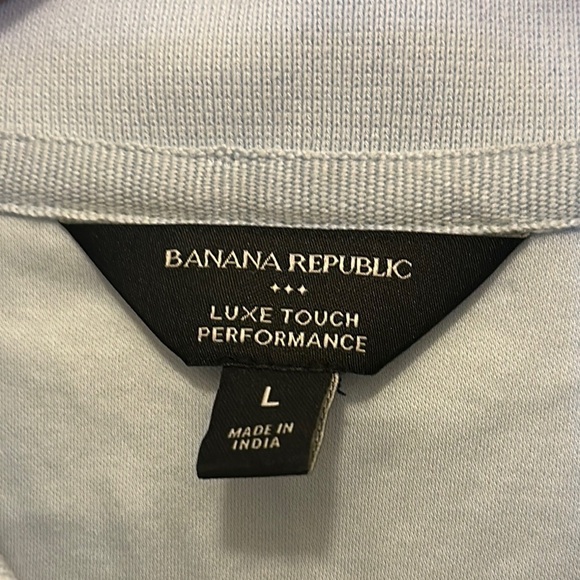 Banana Republic Blue Polo Shirt Classic Design - Picture 7 of 8